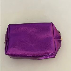 Purple cosmetics bag